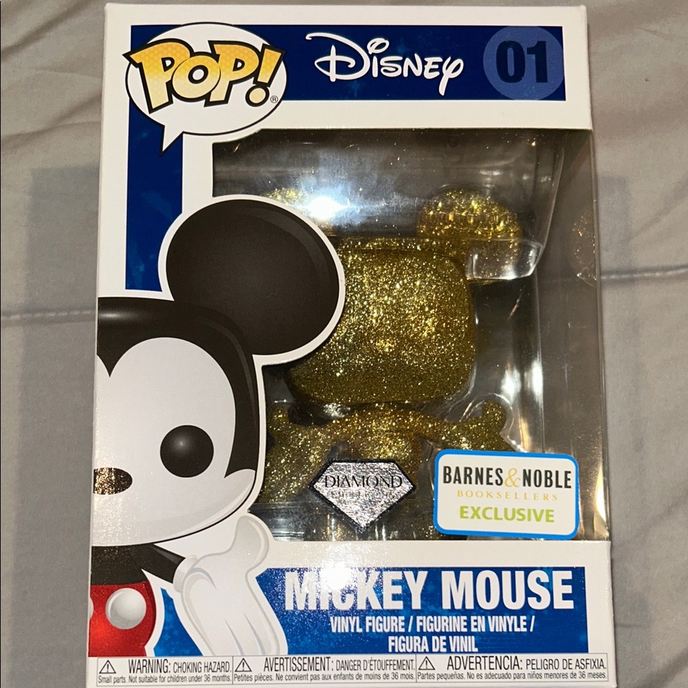 Funko Gold Glitter Mickey Mouse Vinyl Figure - Barnes & Noble Exclusive